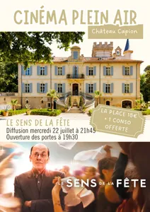 Diffusion du film français “Le sens de la fête" - Cinéma en plein...