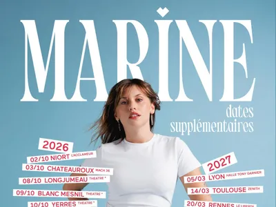 Marine ajoute des dates de concert dans la région !