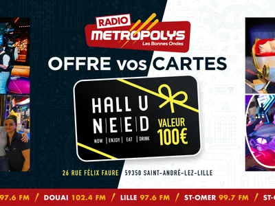 Votre carte HALL U NEED de 100€ !