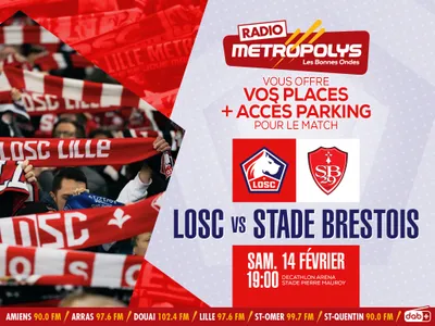 LOSC - BREST  SAMEDI 14 FEVRIER