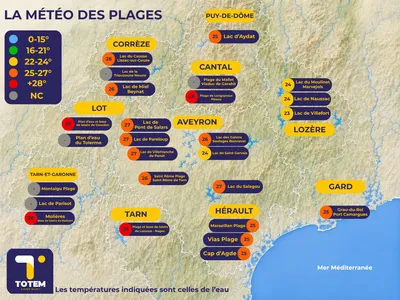 Météo des plages TOTEM