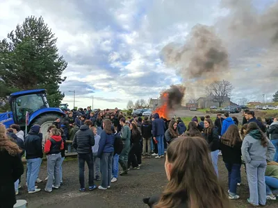 Aurillac : les élèves du lycée agricole soutiennent les éleveurs