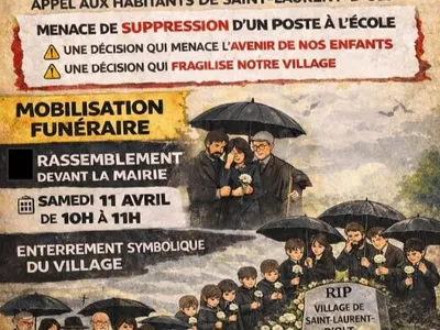 Mobilisation pour sauver l’école à Saint-Laurent-d'Olt