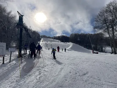 La neige enchante la station de Laguiole