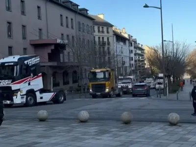 Rodez : opération escargot des transporteurs routiers