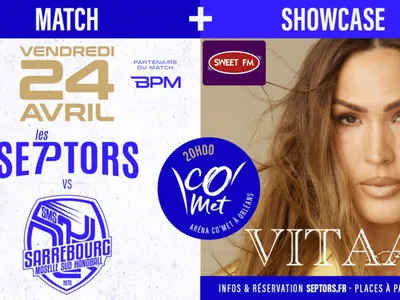 Gagnez vos places pour le match des Septors et le showcase de Vitaa !
