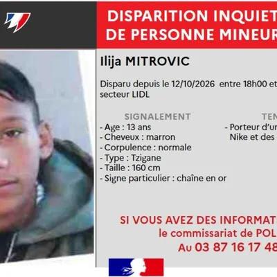 Augny : qui a vu Ilija Mitrovic, 13 ans ?