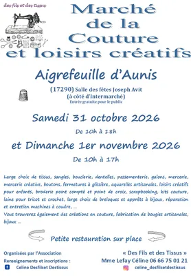 MARCHE DE LA COUTURE ET DES LOISIRS CREATIFS