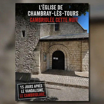 L’église de cette commune d’Indre-et-Loire a été cambriolée, deux...