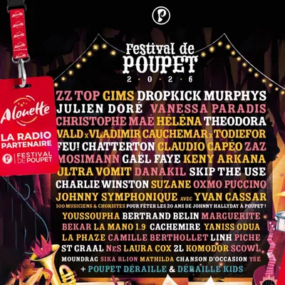 L'ALPHATOP - Gagnez vos places pour le Festival de Poupet 2026 !