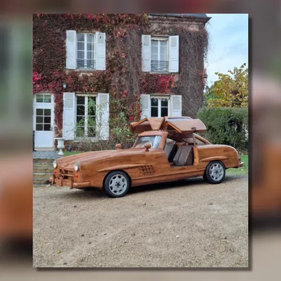 Une Mercedes en bois va être vendue aux enchères à Tours ce...