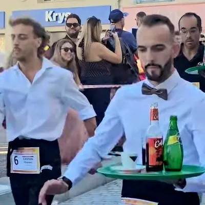 La course des serveuses et garçons de café : les trophées hommes et...