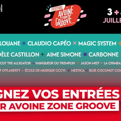Gagnez vos places pour le festival Avoine Zone Groove 2026 !