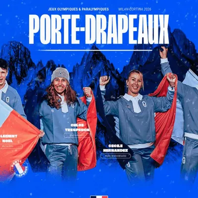 JO d’hiver : voici les porte-drapeaux de la délégation tricolore !