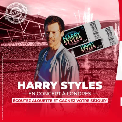 Alouette vous invite au concert d'Harry Styles à Londres !