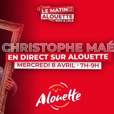 Christophe Maé en direct sur Alouette mercredi 8 avril !