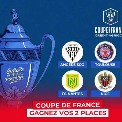 Coupe de France : gagnez vos places pour les matchs Angers...