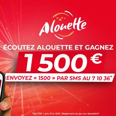 Alouette vous offre 1 500 € cash !