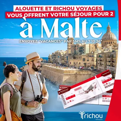 Gagnez vos vacances pour 2 sur l’île de Malte !