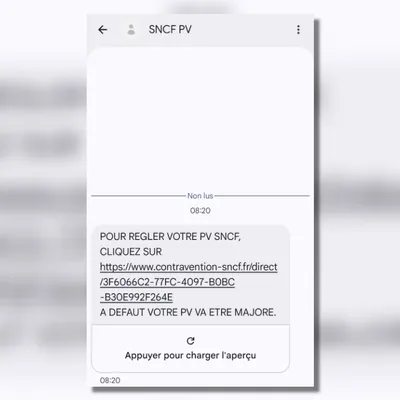 SNCF : attention à ce faux SMS réclamant le paiement d'une amende