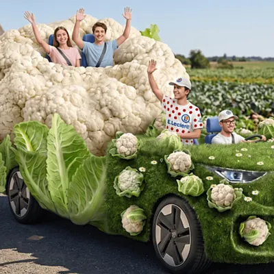 Qui va conduire la voiture chou-fleur sur le Tour de France ?
