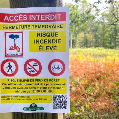Retour du risque feu de forêt