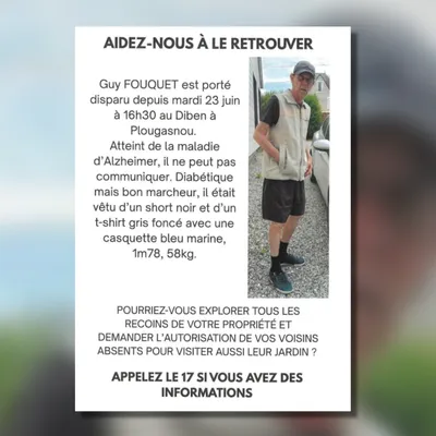 Appel à témoins lancé après la disparition d’un septuagénaire dans...