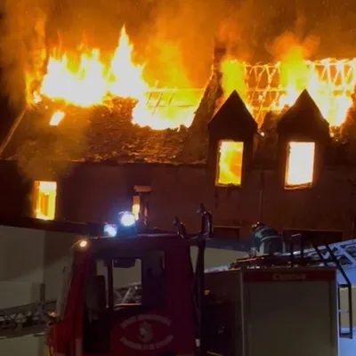 Une école détruite par un incendie dans le Finistère