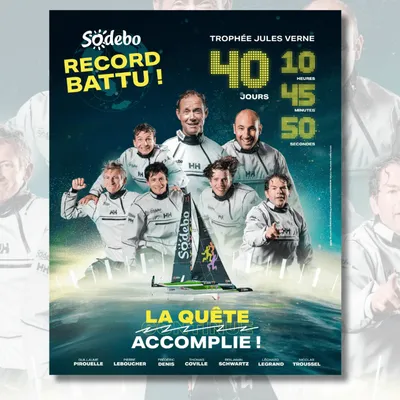 Trophée Jules Verne : record battu pour Thomas Coville et son équipage