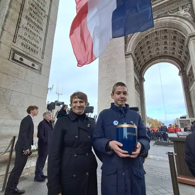 Un collégien ardennais présent à la cérémonie du 11 Novembre à Paris