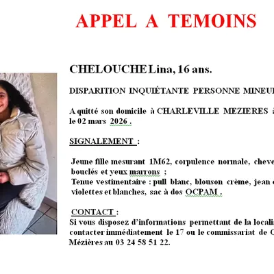 Appel à témoins : disparition inquiétante dans les Ardennes