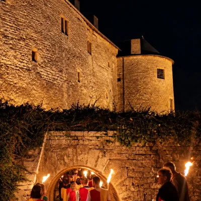 Ardennes - Le Château de Sedan se visite de nuit au mois d'octobre