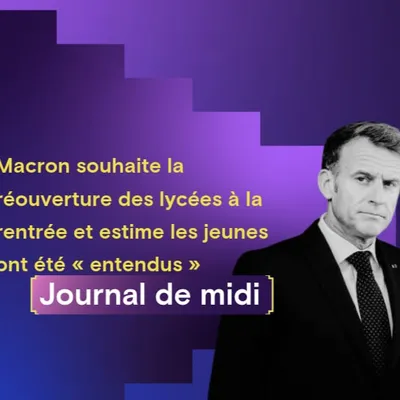 Macron souhaite la réouverture des lycées à la rentrée et estime...