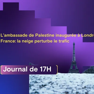 L’ambassade de Palestine inaugurée à Londres, France: la neige...