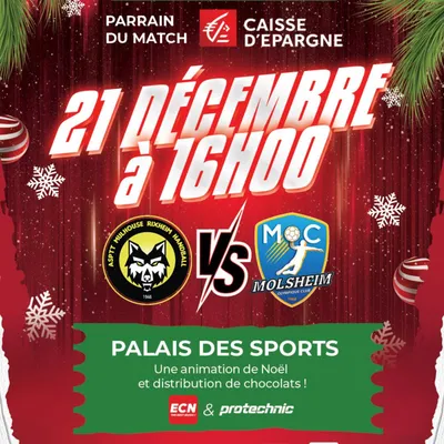 Handball N1 : ASPTT Mulhouse RIxheim vs Molsheim au Palais des Sports