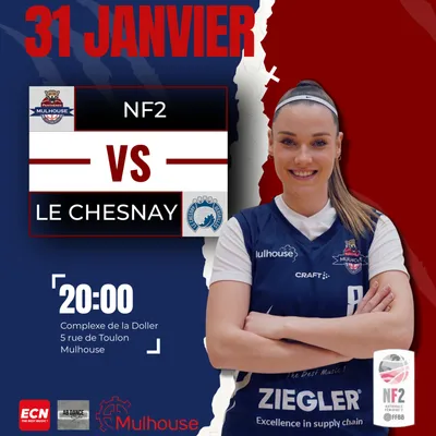 NF2 : Panthères Mulhouse Basket vs Le Chesnay samedi 31/01 20h à la...