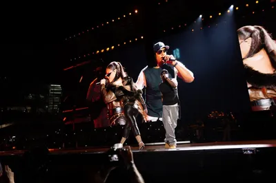 Rihanna et Beyoncé présente au Yankee Stadium de Jay-Z 