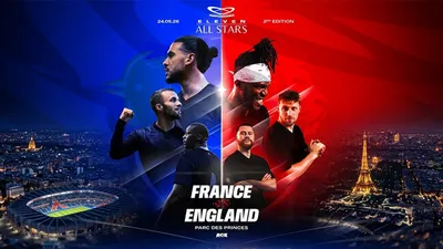 Eleven All Stars : Match France-Angleterre au Parc des Princes