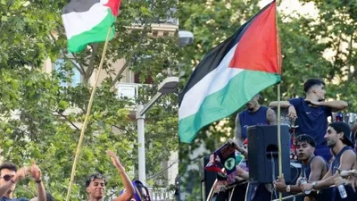 Lamine Yamal s'affiche avec un drapeau de la Palestine