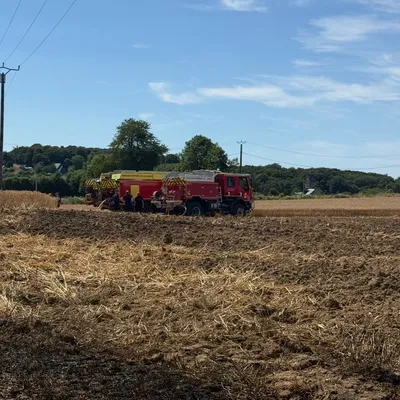 Trois hectares de céréales ont brûlé dans deux incendies différents...