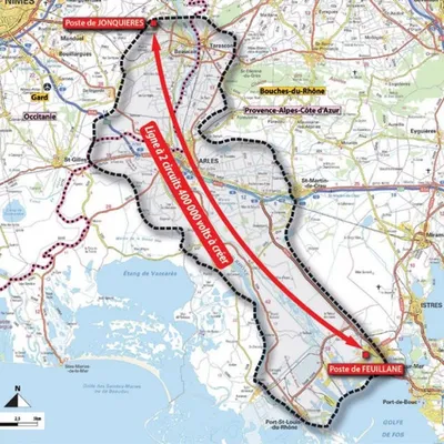 LIGNE THT FOS-JONQUIÈRES : L'ÉTAT ACCÉLÈRE, ARLES ET LA CAMARGUE...
