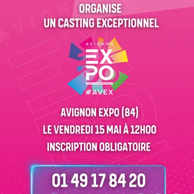 [TV] Casting exceptionnel en présentiel à la Foire Expo d’Avignon...
