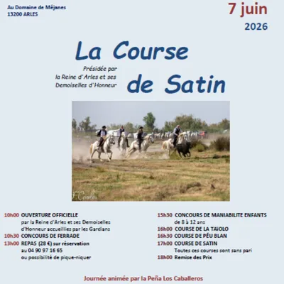 Course de Satin à Arles : une grande fête camarguaise à vivre le 7...