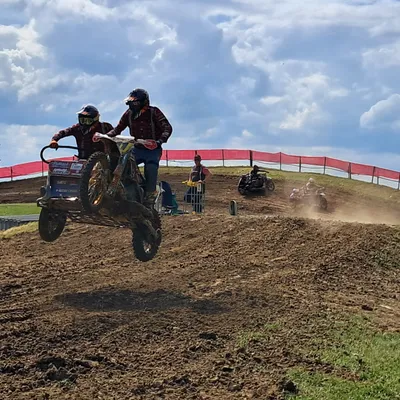 🔊Un side-car-cross électrique sur le circuit des Tonnes à Brou