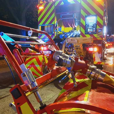 Feu de cheminée à Fresnay-l'Evêque