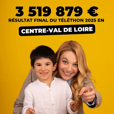 TÉLÉTHON – 3 519 879 € récoltés en région Centre-Val de Loire dont...