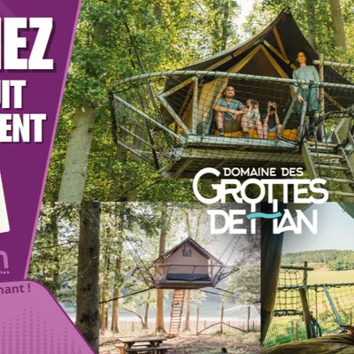 Gagnez votre nuit pour 4 en Tree Tent au Domaine des Grottes de Han