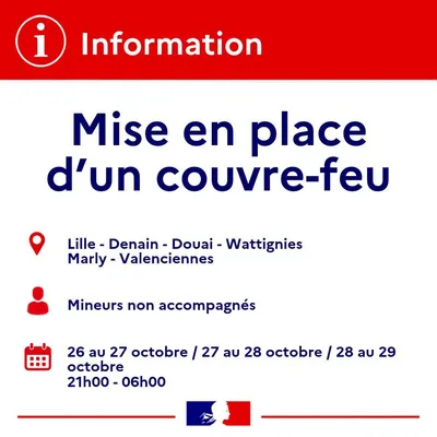 Le couvre-feu est reconduit dans le Nord 