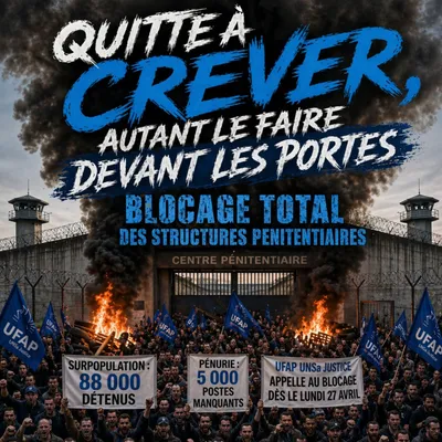 Des blocages potentiels de prisons dans la Région aujourd'hui 