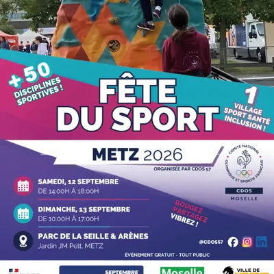 La Fête du sport fait son retour à Metz au mois de septembre